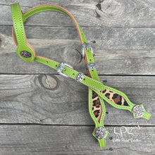 Load image into Gallery viewer, Colorful Leopard Print Headstall