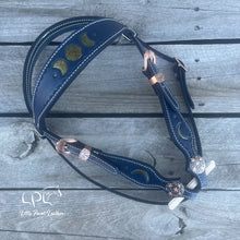 Load image into Gallery viewer, Navy Moon Phase Headstall