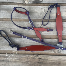 Load image into Gallery viewer, Dark Purple Skeleton Tack Set