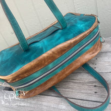 Load image into Gallery viewer, Distressed Teal Overnight Bag