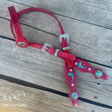 Load image into Gallery viewer, Dark Pink Dolphin One Ear Headstall