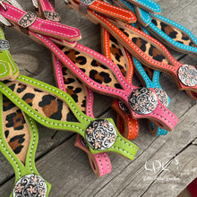 Load image into Gallery viewer, Colorful Leopard Print Headstall