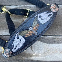 Load image into Gallery viewer, Death Moth Horse Skull Halter