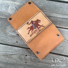 Load image into Gallery viewer, Chestnut Headless Horseman Trifold Wallet
