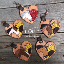 Load image into Gallery viewer, Heart Horse Keychain
