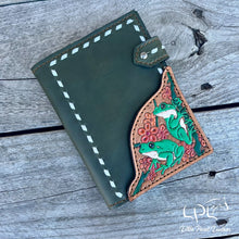 Load image into Gallery viewer, AUCTION Tree Frogs Leather Journal Cover
