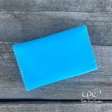 Load image into Gallery viewer, Blue Sunflower Trifold Wallet
