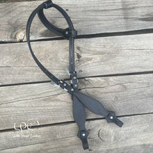 Load image into Gallery viewer, Black Grey Halloween One Ear Headstall
