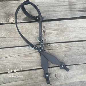 Black Grey Halloween One Ear Headstall
