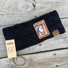 Load image into Gallery viewer, Skeleton Horse Knitted Head Wrap/Ear Warmer
