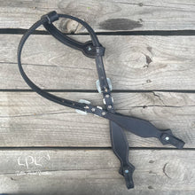 Load image into Gallery viewer, Black Red Bat One Ear Headstall
