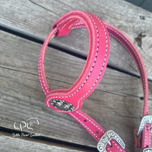 Load image into Gallery viewer, Pink Skeleton One Ear Headstall
