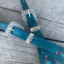 Load image into Gallery viewer, Teal Seahorse One Ear Headstall
