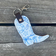 Load image into Gallery viewer, Printed Cowboy Boot Keychain
