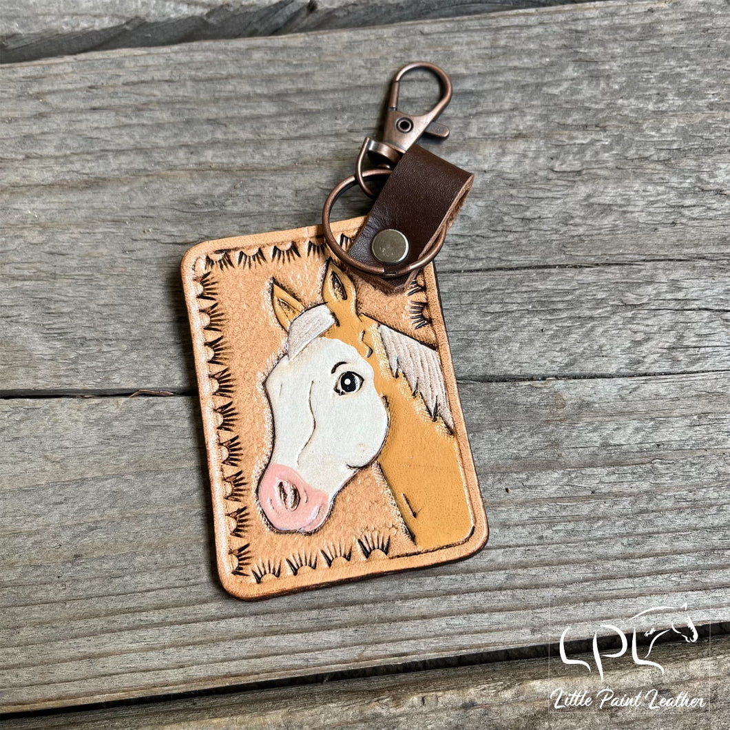 Palomino Horse Keychain