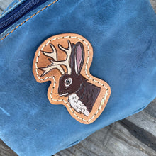 Load image into Gallery viewer, Distressed Leather Fanny Pack- Jackalope
