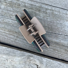 Load image into Gallery viewer, Cowboy Seahorse Tooled Leather Hair Clip

