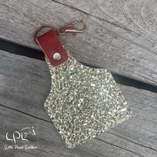 Load image into Gallery viewer, Cow Tag Keychain
