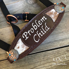 Load image into Gallery viewer, Saying Cowhide Inlay Halter
