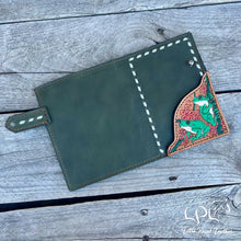 Load image into Gallery viewer, AUCTION Tree Frogs Leather Journal Cover
