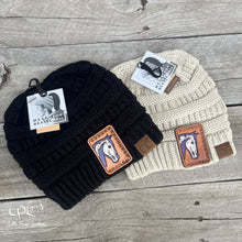 Load image into Gallery viewer, Skeleton Horse Ponytail Beanie
