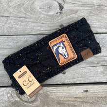 Load image into Gallery viewer, Skeleton Horse Knitted Head Wrap/Ear Warmer
