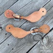 Load image into Gallery viewer, Neon Pink Appaloosa Spur Straps

