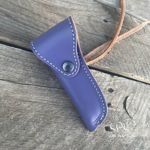 Lavender Leather Hoof Pick Holder
