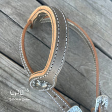 Load image into Gallery viewer, Grey Purple Halloween One Ear Headstall
