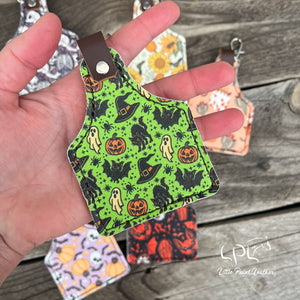 Halloween Cow Tag Keychain
