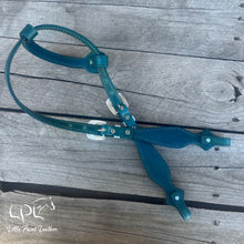 Load image into Gallery viewer, Teal Seahorse One Ear Headstall
