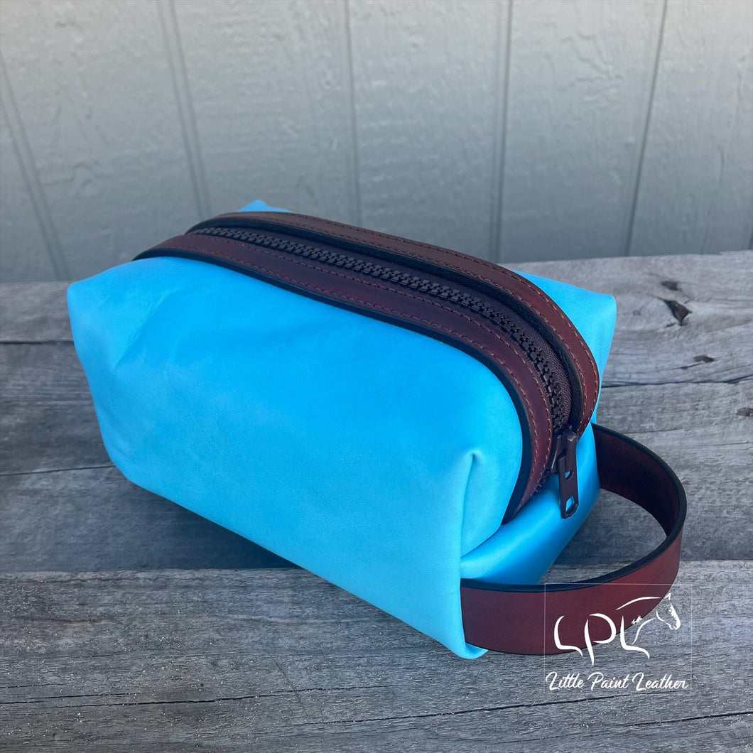 Blue Dopp Bag
