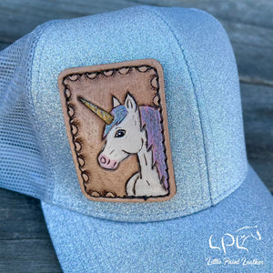 Unicorn Silver Glitter Hat