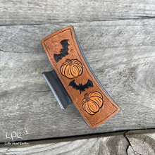 Load image into Gallery viewer, Bats &amp; Pumpkins Hair Clip
