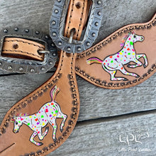 Load image into Gallery viewer, Confetti Appaloosa Spur Straps

