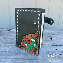 Load image into Gallery viewer, AUCTION Tree Frogs Leather Journal Cover
