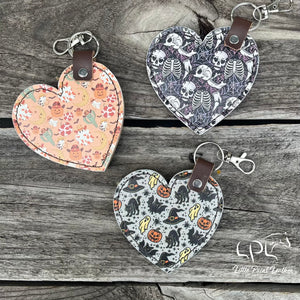 Halloween Heart Keychain
