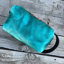Load image into Gallery viewer, Distressed Teal Bucking Horse Dopp Bag
