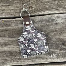 Load image into Gallery viewer, Halloween Cow Tag Keychain
