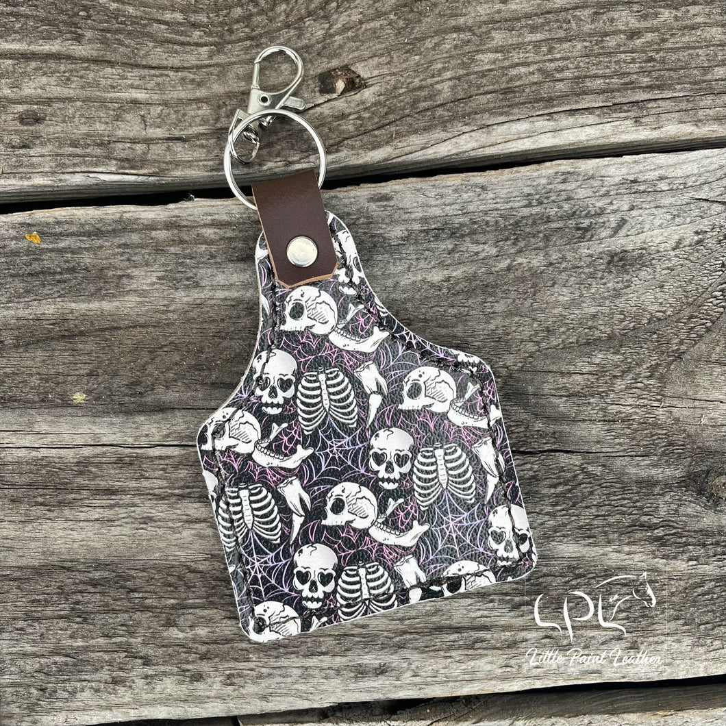Halloween Cow Tag Keychain