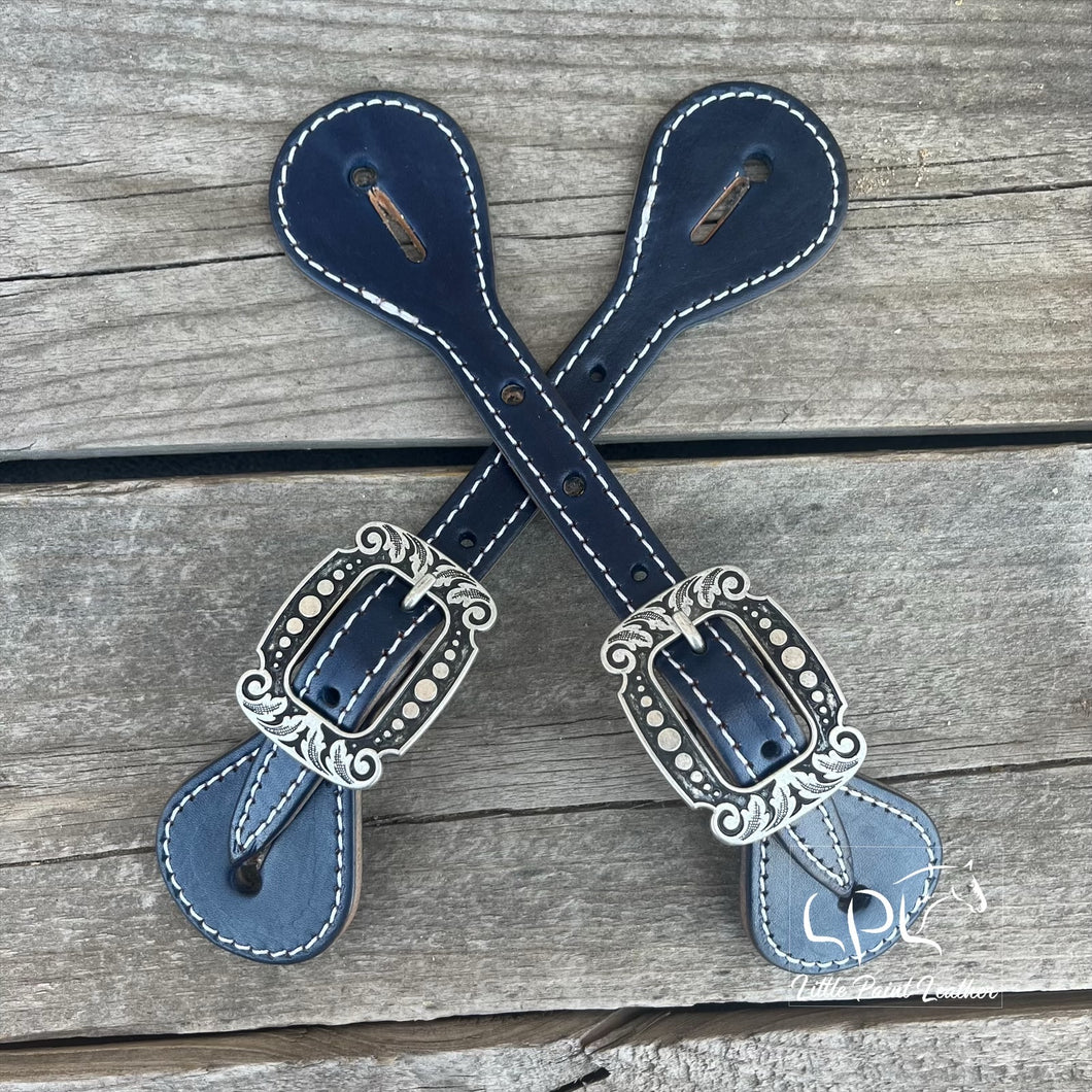 Colorful Leather Spur Straps