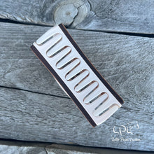 Load image into Gallery viewer, UFO Tooled Leather Hair Clip
