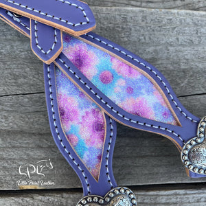 Lavender Glitter One Ear Headstall