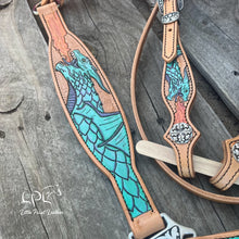 Load image into Gallery viewer, Teal Dragon Tack Set
