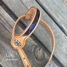 Load image into Gallery viewer, Purple/Black Color Shift Dragon Tack Set
