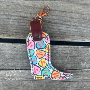Printed Cowboy Boot Keychain