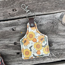 Load image into Gallery viewer, Halloween Cow Tag Keychain
