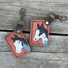 Load image into Gallery viewer, Blue Roan Horse Keychain
