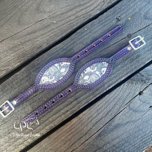 Load image into Gallery viewer, Dark Purple Halloween Stirrup Hobbles
