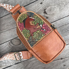 Load image into Gallery viewer, Succulent Horse Sling/Crossbody Bag
